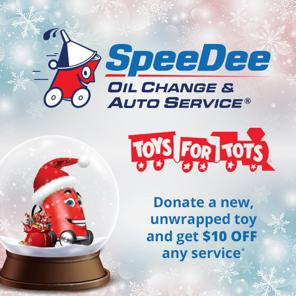 Toys for Tots at SpeeDee: Donate a new, unwrapped toy and get $10 off any service*
